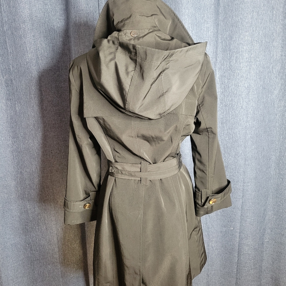 Tower By London Fog Trench Coat, Size SM Winter Rain Cold Jacket Chic Sexy Class - Picture 5 of 9